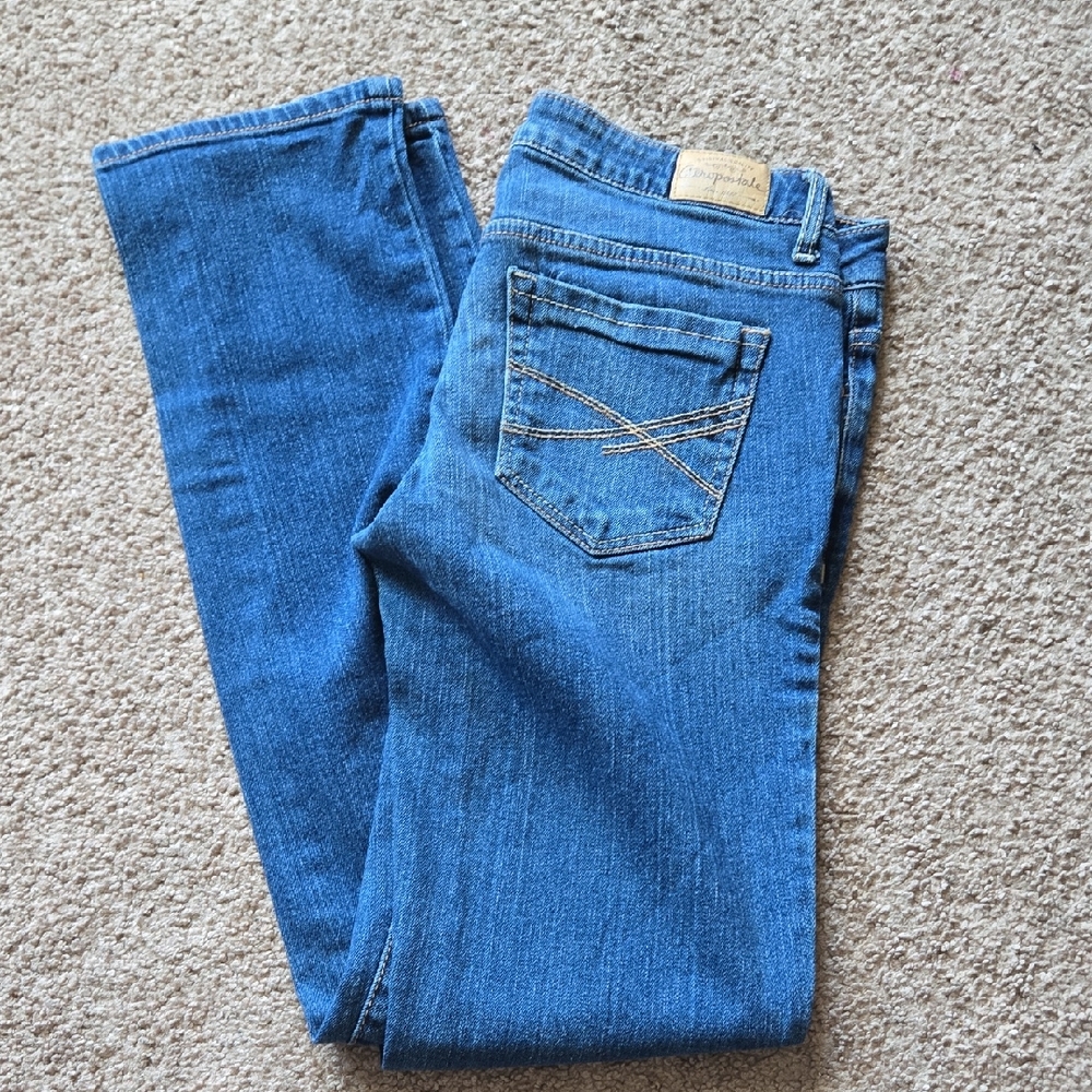 Aeropostale Classic Blue Straight Leg Denim Size 4